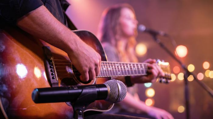Duo de musiciens live Mister BIG SHOW, guitare et chant